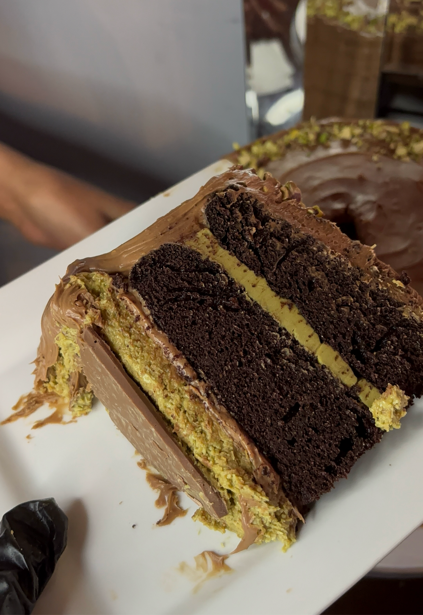 Brand New Pistachio Kunafa Cake Slices