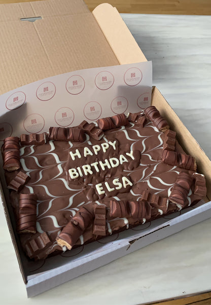 Personalised Brownie & Blondie Postal Slab