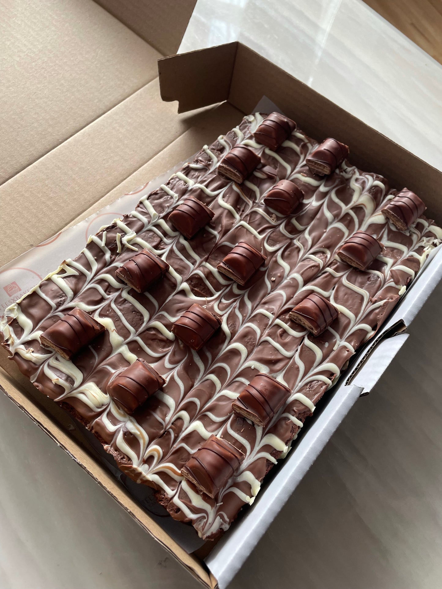 Personalised Brownie & Blondie Postal Slab